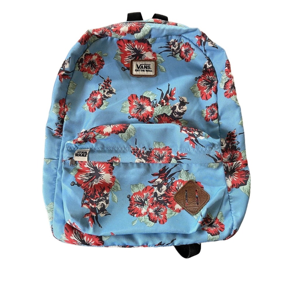 Vans X Star Wars Backpack In Aloha Baby Blue And Hibiscus Floral Colorway- HTF